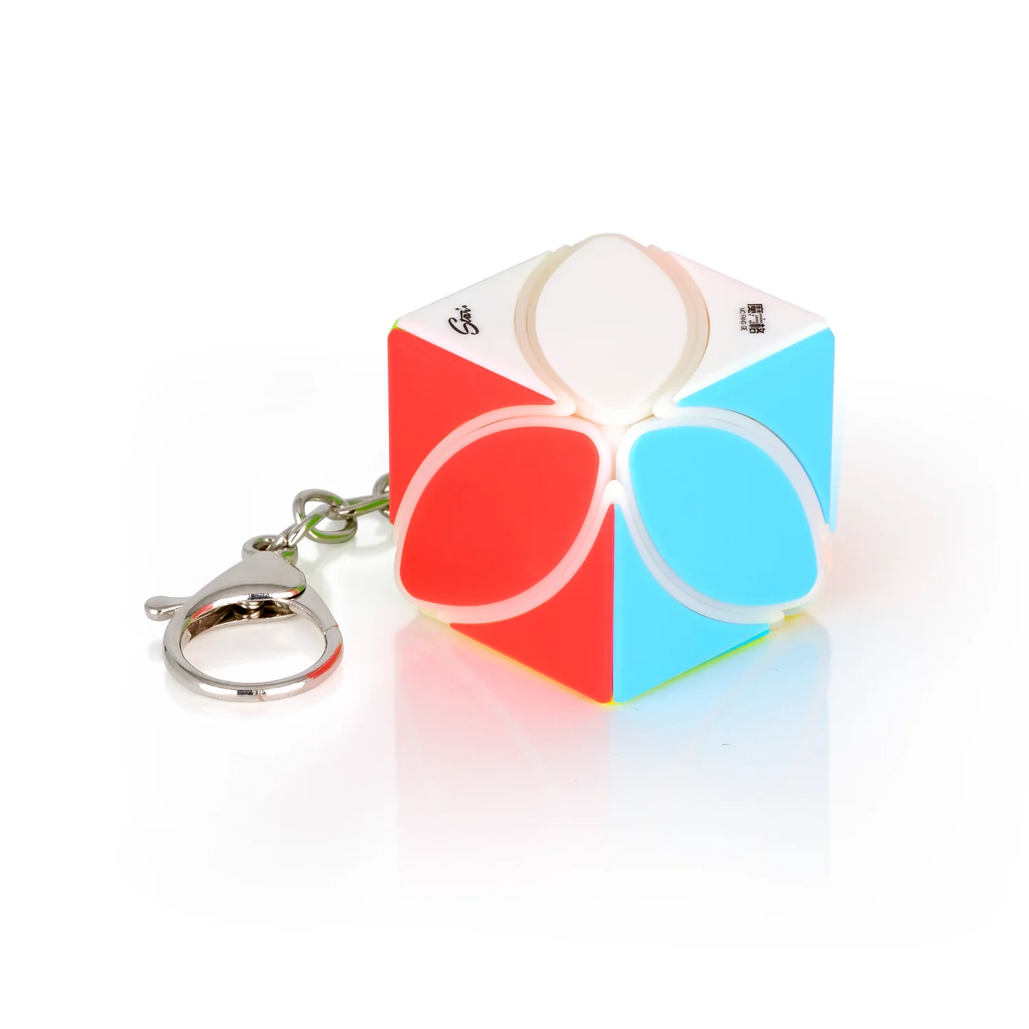 QiYi-Mini-Ivy-Keychain-Maple-Leaf-Skewb-Front-2K QiYi mini Ivy Keychain - Түлхүүрний оосор - Image 1