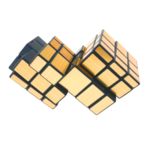 Mirror Double Cube with golden stickers - Image 2