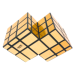 Mirror Double Cube with golden stickers