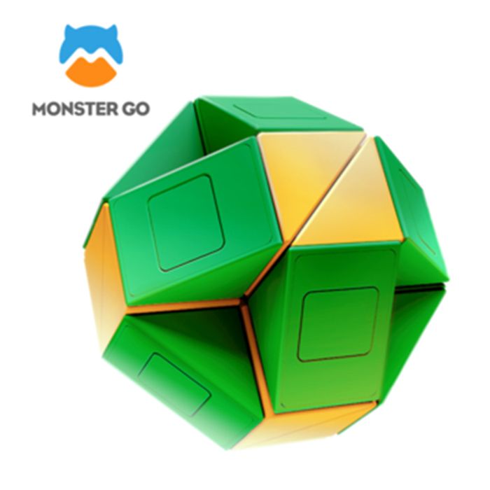 08e6fb53-f3b5-426f-9631-6e02fcd60812_t700 Monster Go MG 24 Blocks Magic Snake (Green) - Image 1